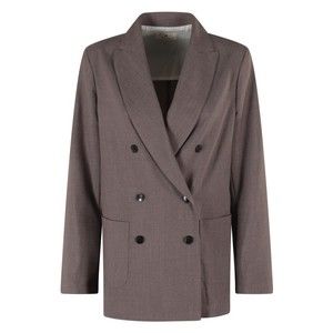 Myths Double-Breasted Taupe Blazer - NWT